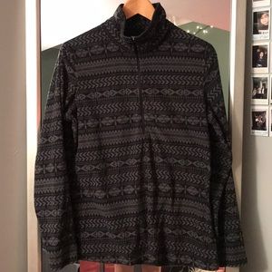 Columbia turtle neck patterned fleece